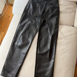 Aritzia Black Straight Leg Jeans